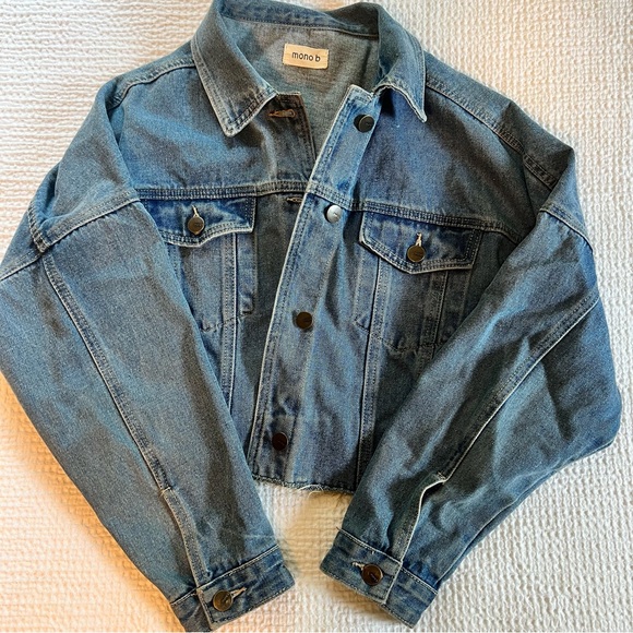 Cropped Denim Jacket - Picture 1 of 6
